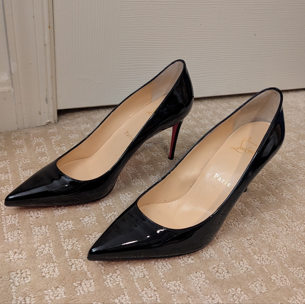 Christian Louboutin Black and Red Heels Pigalle